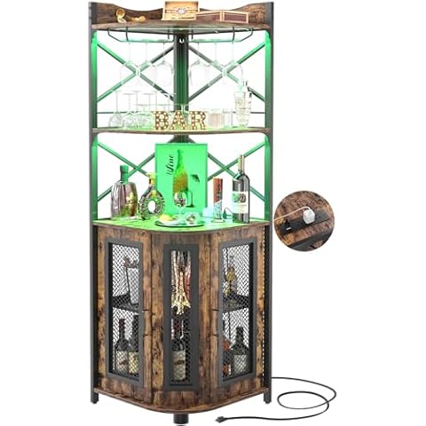 Aheaplus Corner Bar Cabinet Cover