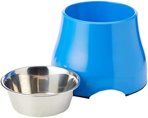Dogit 2-in-1 Elevated Dish/Bowl, Blue, 900 ml