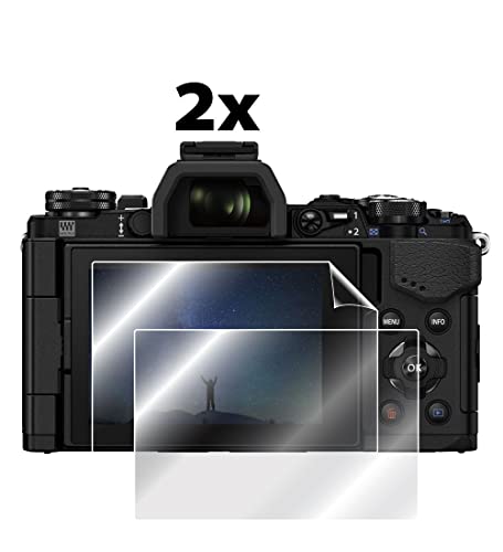 Protector de pantalla OLYMPUS E-M5 Mark III transparente invisible HD 2 unidades 2