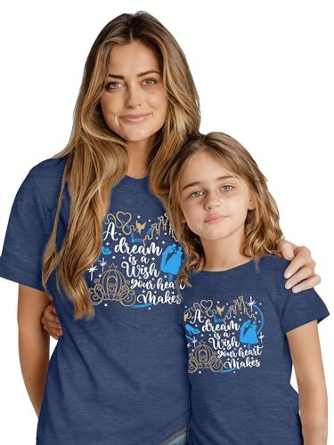 Image of Magical Shirts Women Girls Family Vacation Matching Shirt Magic Kingdom T-Shirt Mommy and Me Trip Short Sleeve Tops