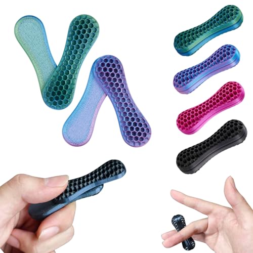 Magnetic Roller Fidgets for Adults, Fidget Toys or Anxiety and Stress Relief ADHD,Finger Roller and Slider Skill Game,Cool Office Gifts (Gradient Blue-Green & Blue-red)