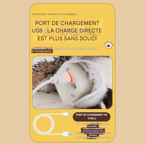 Jouet pour oiseau de compagnie imitation oiseau réaliste interactif - 6
