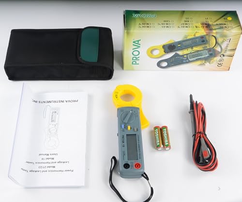 Taiwan Quality PROVA 19 Leakage & Harmonics Tester High Accuracy 10?A Resolution clamp Leakage Current Tester, Leakage Harmonic Detector AC Current Harmonic Analysis Leakage Current Measurement