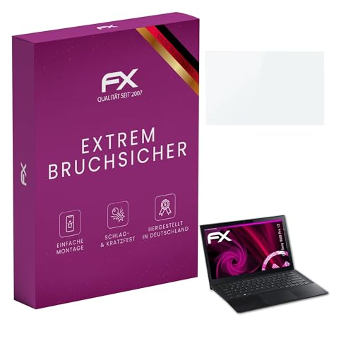 atFoliX Glasfolie kompatibel mit Sony VAIO Pro 13 Displayfolie, 9H Hybrid-Glass FX Schutzpanzer Folie