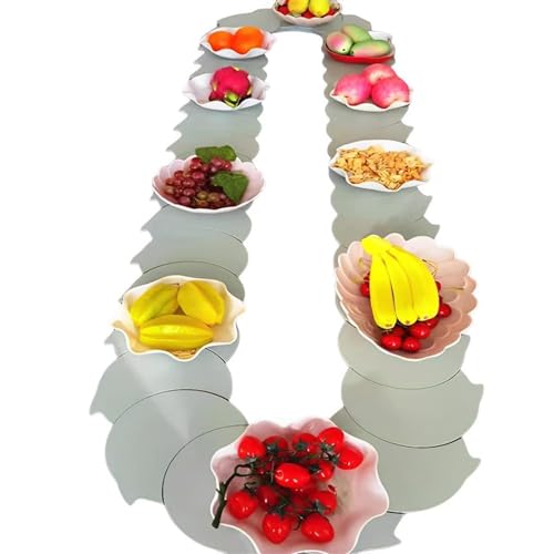 Plateau de service de 100 cm rotatif pour repas de famille et fêtes