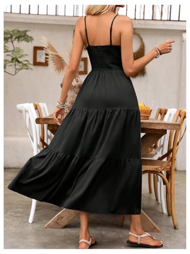 Image of BEAUDRM Women's Summer Maxi Dresses Boho Dresses Beach Vacation Sundresses | Fall Wedding Guest Dress, Summer Dresses for Women, Vacation Summer Outfits, Flowy Dresses
