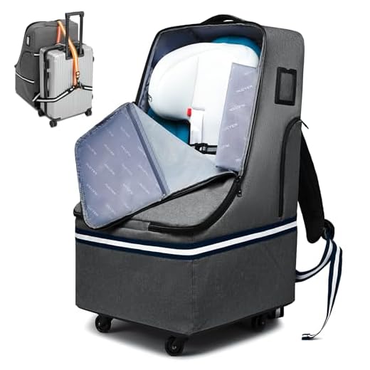 Does tsa measure carry on luggage RUCYEN Padded Car Seat Travel Bag