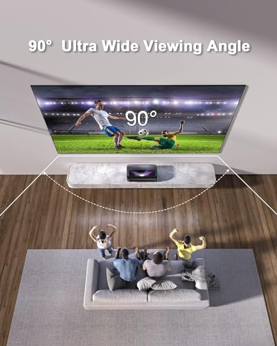 AWOL VISION 100" UST Projector Screen for Bright Day Light Using, 85% Ambient Light Rejecting (ALR) Fresnel Projector Screen for Ultra Short Throw Projector, Fixed Frame, Active 3D, HDR -D100 - Image 4