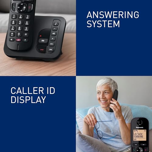 Panasonic KX-TGC264E Digital Cordless Phones: 18-min answering machine, dedicated call block button, an easy-to-read dot-matrix display and a hands-free speakerphone