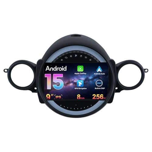 MISONDA Android 15 Autoradio para BMW Mini Cooper R55 R56 2007 2013  Cámara y micrófono Gratis  [8G+256G]  9 Pulgadas IPS 2 DIN   Soporte Dab+ Control del Volante 4G WiFi BT Carplay Android Auto DSP