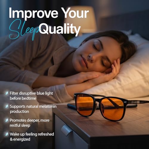Image of Sleep ZM Blue Light Blocking & Light Sensitivity Glasses - 14 Lens Types for Comfort, Relaxation, Sleep & Relief