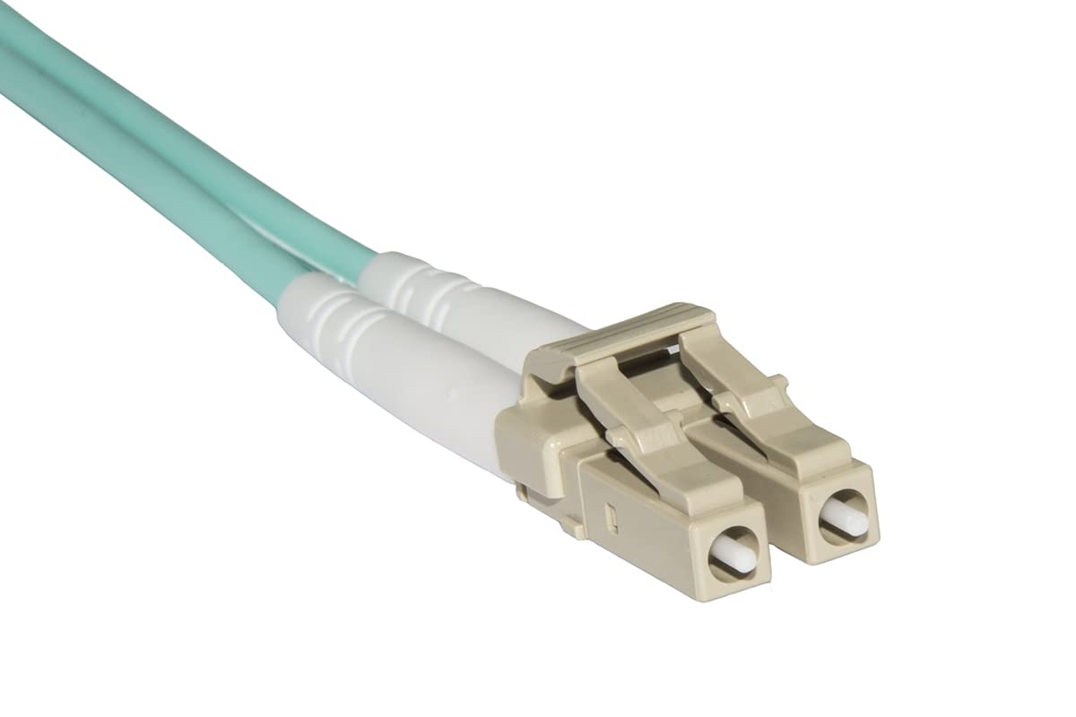 Câble fibre optique multimode LSZH Duplex OM3 50/125, LC-SC, 50 m.