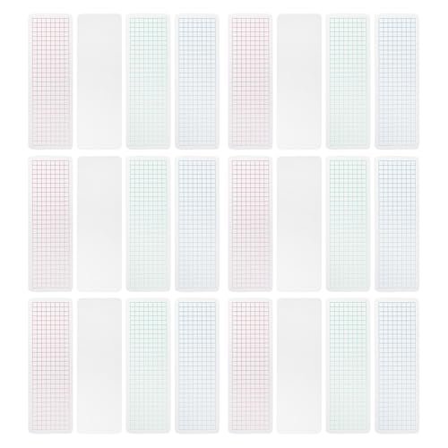 HAPINARY 40pcs Washi Tape Cards: Tape Holder Organizers - Plastic Washi Sample Boards for Parties School Projects and Craft Activities