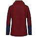 Womens Turtleneck Long Sleeve Sweater Casual Buttons Asymmetrical Hem Tops Trendy Colorblock T-Shirts Sweatshirts Wine