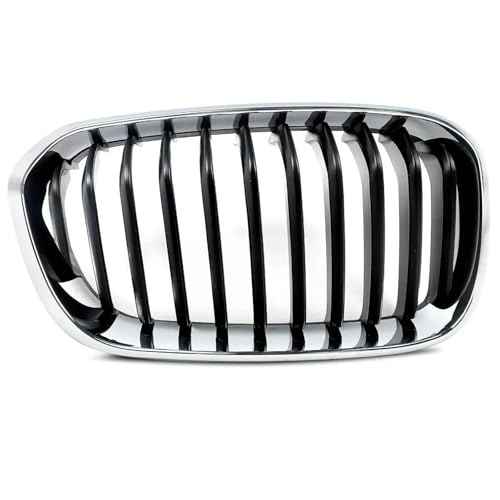 Calandre avant BMW F20 F21 côté droit look bicolore noir et chrome