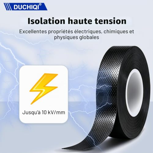 DUCHIQI 1xRuban Isolant Auto-Fusionnant,Ruban Adhésif Isolant,5mx21mmx0,8mm – vue 3