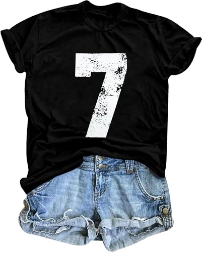 7 Shirt Number Six Shirts Funny Graphic Tshirts Short Sleeve Crew Neck 6 7 Shirt Sport Varsity 10 Tee Tops