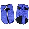 Blue Puppy Winter Jacket Waterproof Dog Coat for Small Dogs Cold Weather