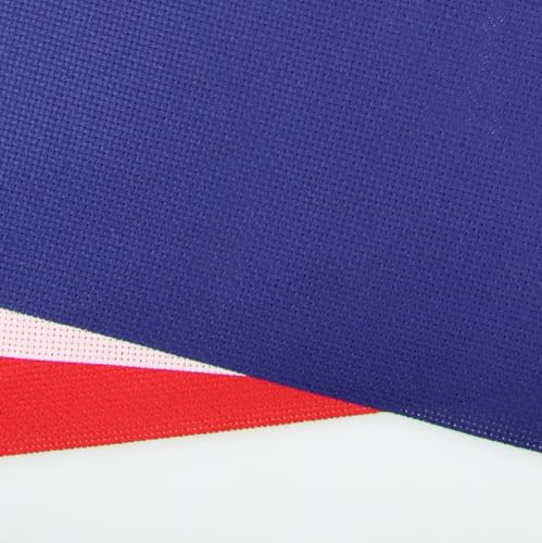 Image of KCS 3 pc of 15 inch x 18 inch(38cmx45cm) Counted Cross Stitch Cotton Aida Cloth Needlework Rolled Fabric Box,18CT,Royal Blue+Pink+Red