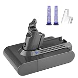 【Kapazität 4000mAh】Ersatzakku für Dyson V6 Akku Type: Li-Ionen ; Spannung: 21,6V; Capacity : 4000mAh.