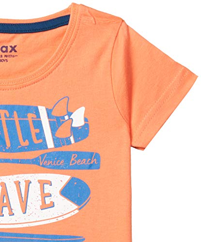 Image of Max Boys Printed Crew Neck T-Shirt