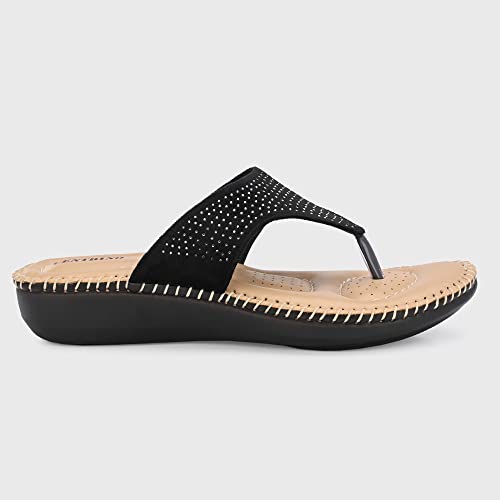 Image of Centrino Women Thong Sandals & Comfortable Ortho Care Sandal For Ladies | Fashion Wear Sandal & Chappal | Soft Cushioned for More comfort (2855)