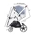 Hrzeem Stroller Rain Cover Universal Size Waterproof Windproof EVA The Weather Shield with Eye Screen(Black)