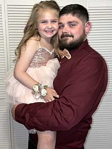 Topmaker Couture Gold Sequin Glitter Flower Girl Birthday Party Dress4