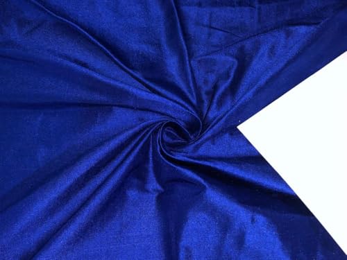 Soie Dupion tissu couleur saphir largeur 137,2 cm rouleau DUP412 ROLL