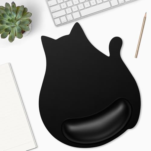 Tapis de souris amusant forme chat idée cadeau originale pour collègue bureau - 6