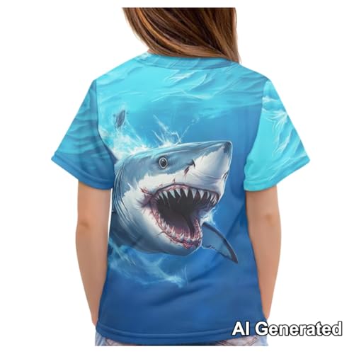 Image of Xhuibop Kids T Shirts for Boys Size 3-16 Girls Short Sleeve Sportswear Active Tops