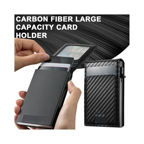 Men's Wallet is Classic and Fashionable, Rfid Blocking Smart Pop Up Card Wallet,Wallet for Men is Suitable for Giving as a Gift To Relatives and Friends on Christmas or Birthdays.4