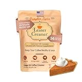 Leaner Creamer Coconut Creamer with Superfood Ingredients – Non-Dairy, Sugar-Free, Keto, Gluten-Free Powdered Coffee Creamer – Pumpkin Spice – 280g