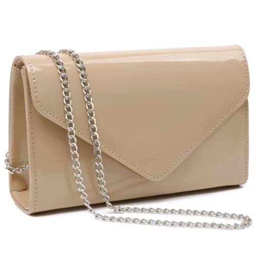 Image of Dasein Women's Vegan Leather Evening Bag Clutch Purse Formal Handbag