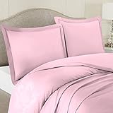 OnlineChoiceSheet Boat Bedding - USA Made Universal Luxury 5 Piece XL V Berth Duvet Cover, 1000 Thread Count 100% Egyptian Cotton (Baby Pink Solid) Size (Universal XL V Berth)