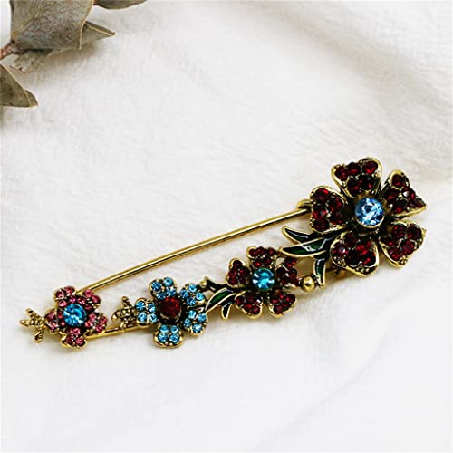 Broche fleur vintage pour fixer les vêtements amples et écharpes - 5