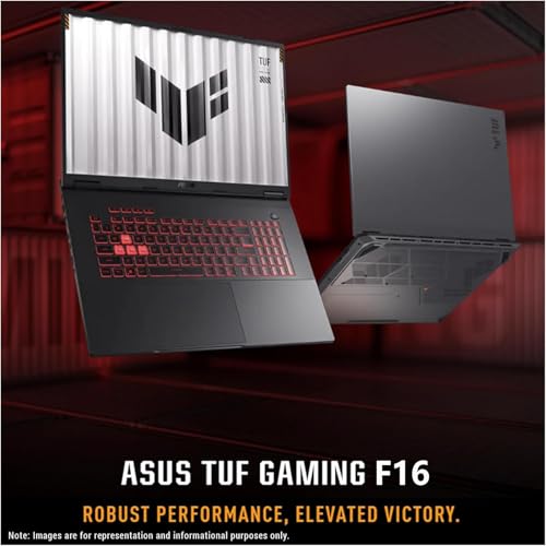 Image of ASUS TUF F16 Gaming Laptop RTX 5060 - Intel Core i7-14650HX -32GB RAM| 2TB SSD -16inch FHD+ Display 165Hz - RGB Backlit Keyboard - G-SYNC - Gamer PC Windows 11 - Video Editing Engineering