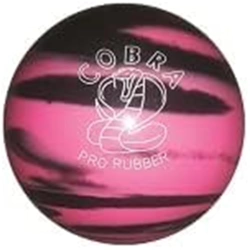 EPCO Candlepin Bowling Ball- Cobra Pro Rubber - Pink & Black (4 1/2 inch- 2lbs.7oz.) 1 Ball
