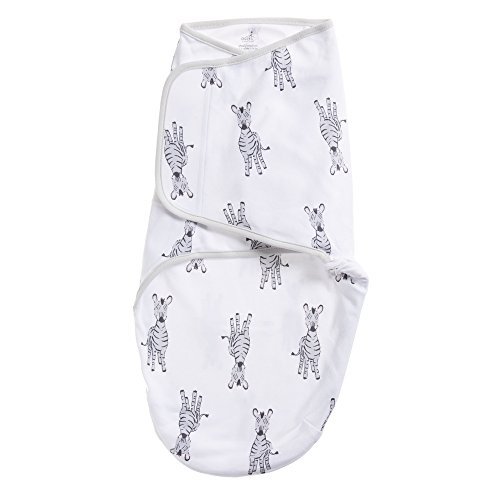 aden + anais Aden Adjustable Swaddle Wrap, Cotton Baby Wrap Set for Infant Girls & Boy, Newborn Wearable Swaddle Sleep Sack, 0-3 Months, Small/Medium, Zebras
