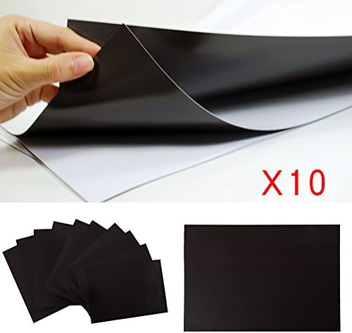 AllRight 10pcs A4 Magnetic Sheets 0.4mm Flexible for Die Storage Spellbinders Crafts and DIY Creates for Your Own Fridge Magnets