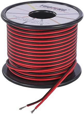Electrical cable 14 AWG Silicone Wire Hook Up Wire Cable 6 m [3 m Black And 3 m Red] Flexible of Tinned Copper Wire for DIY RC aircraft Auto Battery Clamp Cable Electronic equip