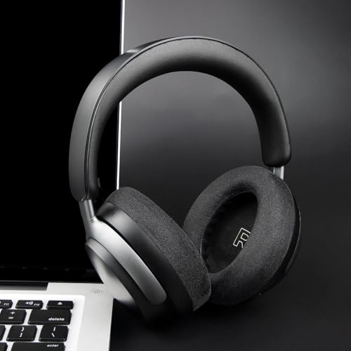 Image of SOULWIT Micro Suede Replacement Earpads for Bose QC Ultra /New QuietComfort Ultra(2nd Gen) Wireless Headphones, Ear Pads Cushions with High-Density Noise Isolation Foam - Black