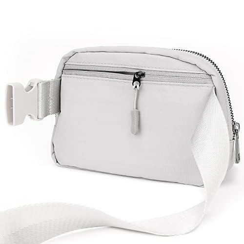 Zoppen Fanny Packs For Women Mini Belt Bag, Small Waist Bag Water Proof Fanny Pack Crossbody With Adjustable Strap, Everywhere Belt Bag Dupes For Travel Running Hike Work Out, Grey #TOP5
