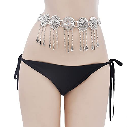 Chaîne de taille pour robe de danse du ventre pampilles style turc gitane