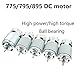 BGNERY Engine Model 775/795/895 DC Motor Ball Bearing 12-24V High Torque for Paper Shredder, Vacuum Cleaner, Electrical Tools CW/CCW DIY Tools (Color : 795 Double Ball Bearing Motor)