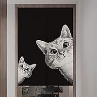 のれん ロング 暖簾 80x150 猫cat ネコ雑貨 かわいい 間仕切り 洋風 のれん ロング 暖簾 85×150 間仕切り 洋風 輸入雑貨 猫柄cat ネコの