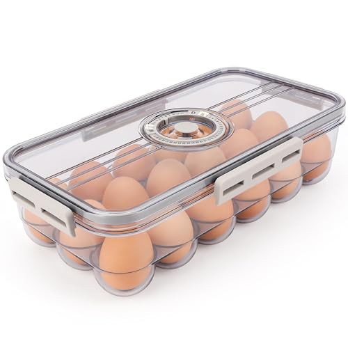 Portauova Per Frigorifero - 10 Uova, Plastica Trasparente, Organizzatore Cucina - Foto 9