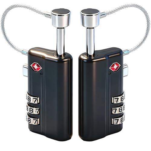 Gun Lock TSA Approved, Heavy-Duty Steel Security Padlock for Gun Cases, Hand& Rifle Gun case