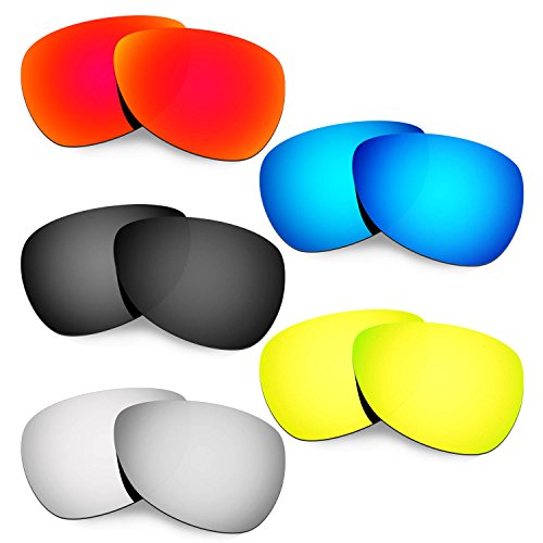 Verres pour Oakley Felon solaires de remplacement homme, pack de 5 paires