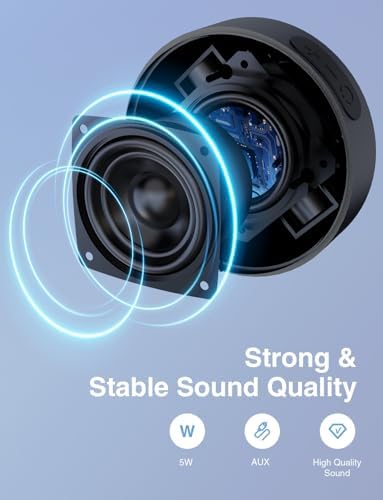 Onforu Bluetooth Bike Speaker, Portable Waterproof Bicycle Speaker with Handlebar Mount, Mini Wireless Outdoor Speaker for Bike, Scooter & Motorcycle, 5W Loud Sound, Bluetooth 5.0, 12H Playtime - 5